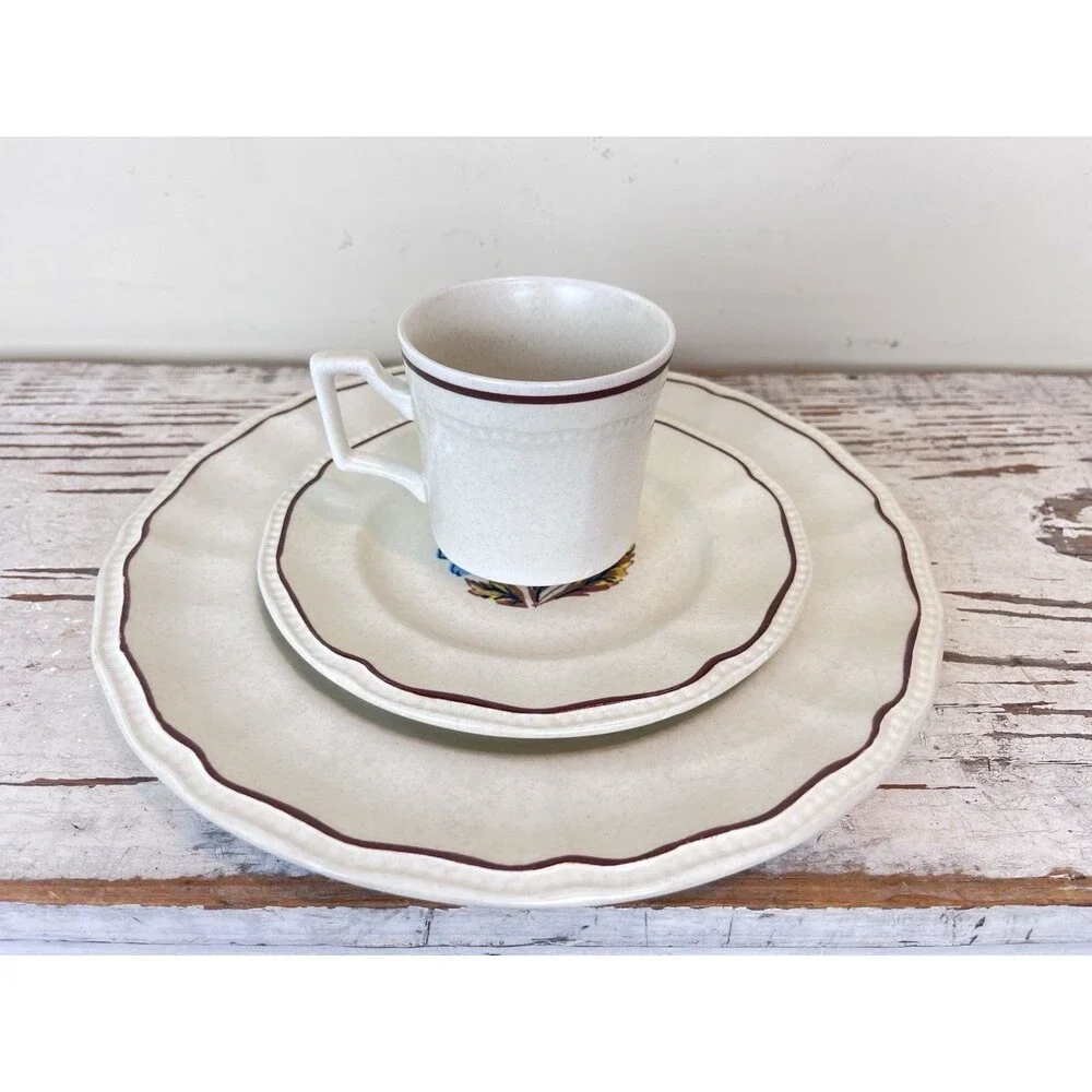 Vintage Kensington Staffordshire Ironstone Dinnerware Set Hyde Park